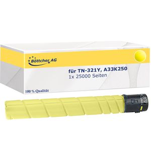 Toner Böttcher-AG für Konica-Minolta, TN-321Y