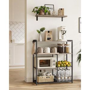 Produktbild für Küchenregal Vasagle KKS096B02, graubraun