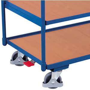 Produktbild für Tischwagen VARIOfit sw-700.660, aus Metall &amp; Holz