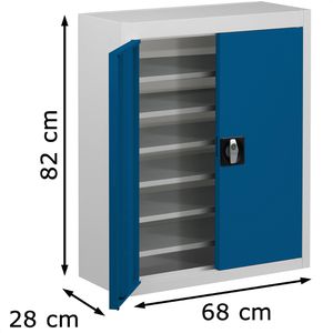 Produktbild für Magazinschrank Mauser MKST4/08, grau / blau