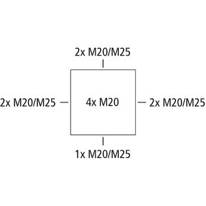 Produktbild für Abzweigdose Spelsberg HP 100-L, wasserdicht IP55 für außen