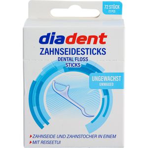 Produktbild für Zahnseide diadent ungewachst, 648 Sticks