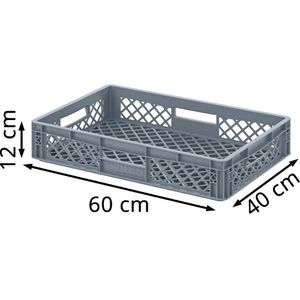 Produktbild für Eurobox AUER EO 64/12, grau, 22 Liter