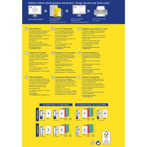 Produktbild für Rückenschilder Zweckform L4761-10, weiß