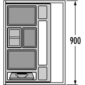 Produktbild für Einbaumülleimer Hailo AS Separato K, 3620911