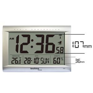 Produktbild für Wanduhr Technoline WS 8009, Kunststoff, digital, Funkuhr