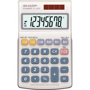 Produktbild für Taschenrechner Sharp EL-250S, MwSt-Berechnung