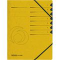 Ordnungsmappe Herlitz 10843266 easy orga, A4 aus Karton, gelb, 7 Fächer