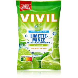 Produktbild für Kräuterbonbons Vivil Limette-Minze