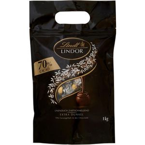 Pralinen Lindt Lindor, Extra Dunkel 70%, 78 Stück