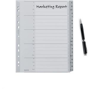Produktbild für Register Leitz 1260-00-00, A4 Überbreite, A-Z