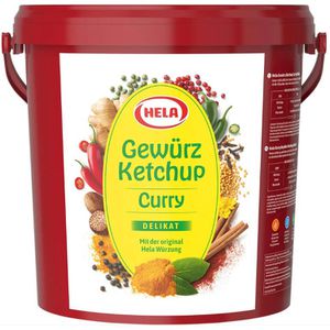 Hela Ketchup Gewürzketchup Curry delikat, im Eimer, 10kg