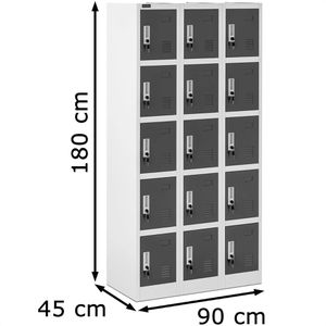 Produktbild für Schließfachschrank Fromm&amp;Starck MCAB-17, anthrazit