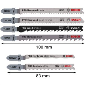Produktbild für Stichsägeblätter Bosch PRO Hardwood &amp; Laminate Set