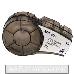 Produktbild für Schriftband Brady M21-500-430-WT-CL, 12,7mm