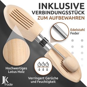 Produktbild für Schuhspanner JK-Trade aus Lotusholz, 2 Paar