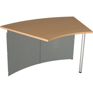 Produktbild für Empfangstheke Kerkmann Genua, silber / buche