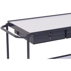 Produktbild für Tischwagen VARIOfit sw-600.939, ESD, Metall &amp; Holz