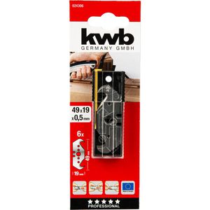 Produktbild für Cuttermesser-Klingen kwb 24306, Hakenklinge