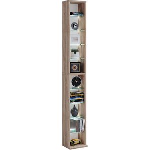 Produktbild für CD-Regal VCM Rasato XL, 914438, sonoma eiche
