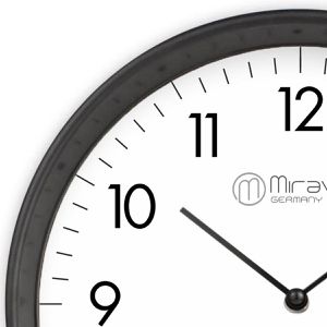 Produktbild für Wanduhr Miraval Design, Kunststoff, analog, Funkuhr