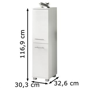 Produktbild für Badschrank Schildmeyer Isola 159192, mit 4 Füßen, weiß