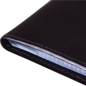 Produktbild für Visitenkartenmappe Sigel VZ172, schwarz, A5