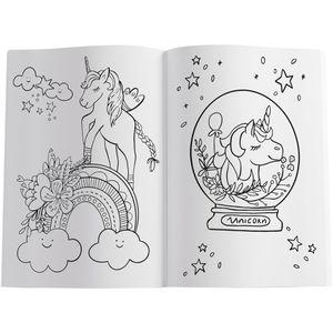Produktbild für Malbuch Pelikan 101530 Einhorn, mit Stickern