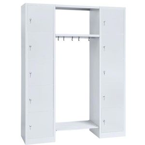 Schließfachschrank Lüllmann 525520, lichtgrau