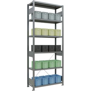 Produktbild für Schwerlastregal Schulte 12941, 6 Metallböden