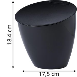 Produktbild für Mülleimer Mepal calypso, nordic black