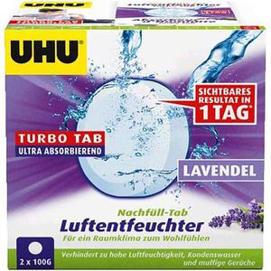 Produktbild für Luftentfeuchter UHU 50765 Turbo Tabs, Lavendel, Granulat