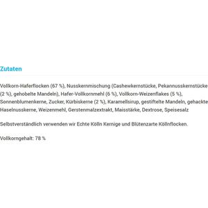 Produktbild für Müsli Kölln Nuss und Krokant