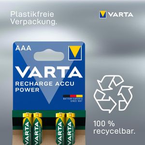 Produktbild für Akku Varta Recharge Power 56703, 1,2 V, 800 mAh