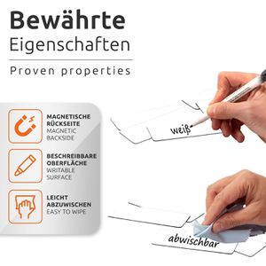 Produktbild für Magnetschilder ECENCE 42010104, weiß
