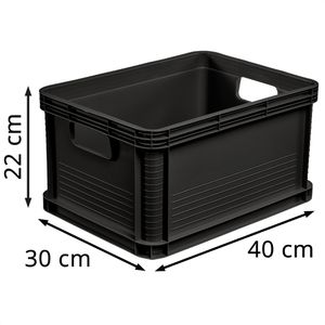 Produktbild für Eurobox Keeeper Robert, graphite, 20 Liter, lebensmittelecht