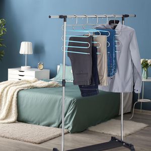 Produktbild für Hosenbügel Relaxdays 100467800, aus Edelstahl