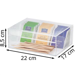 Produktbild für Teebox APS 11563, für Teebeutel, transparent, aus Kunststoff