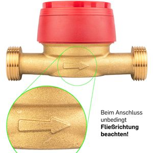 Produktbild für Wasserzähler SPEWA 100246, aus Messing, 2026 geeicht