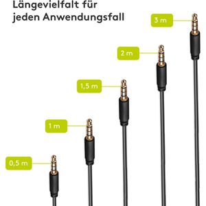 Produktbild für Audiokabel Goobay 63832 für Handy / Tablet, 3m