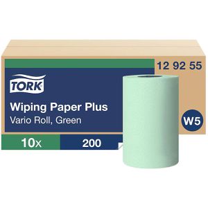 Putztuchrolle Tork Advanced, 129255, W5, aus Zellstoff, grün