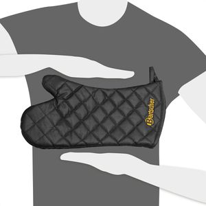 Produktbild für Ofenhandschuh Bartscher Topfhandschuhe 420, schwarz