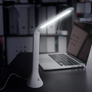 Produktbild für Schreibtischlampe Eaxus weiß, LED, dimmbar