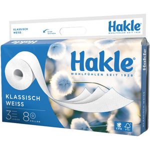 Produktbild für Toilettenpapier Hakle Klassisch weiß