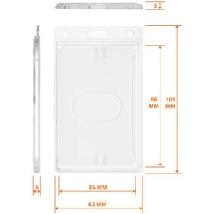 Produktbild für Kartenhalter Karteo 6500-E-0, Hartplastik