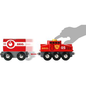 Produktbild für Spielzeugeisenbahn BRIO World Polizei und Feuerwehr Set Deluxe