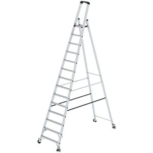 Produktbild für Stehleiter MUNK 41114, nivello-Leiterfüße, mit Plattform