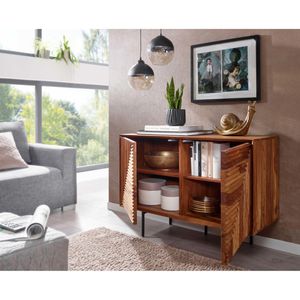 Produktbild für Sideboard Wohnling WL6.560, aus Massivholz, sheesham