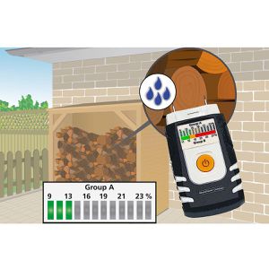 Produktbild für Feuchtemessgerät Laserliner WoodTester Compact LED-Anzeige