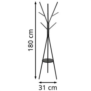 Produktbild für Garderobenständer Maul MAULavalon, schwarz